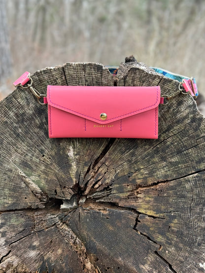 Long Wallet with Crossbody Strap