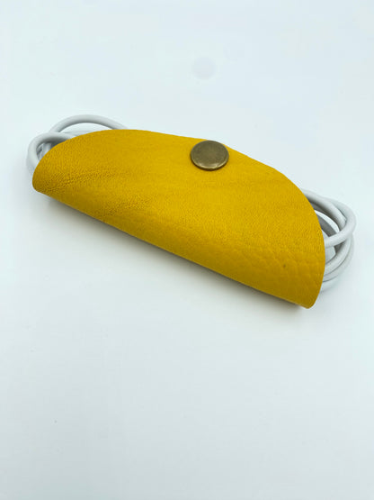 Pebbled Yellow Cord Keeper