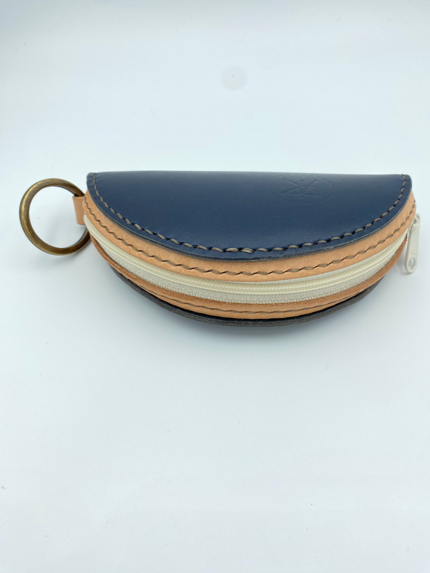 Navy Blue, Natural Veg, Tan & Off White Trinket Taco