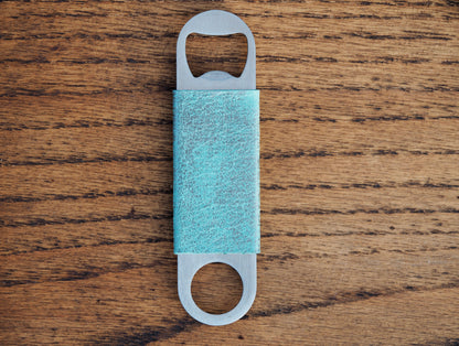 Metallic Mint Green & Light Fuchsia Bottle Opener