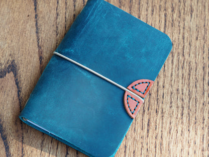 Dark Teal Pull Up & English Tan Journal