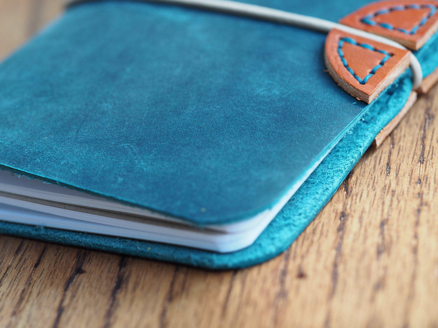 Dark Teal Pull Up & English Tan Journal