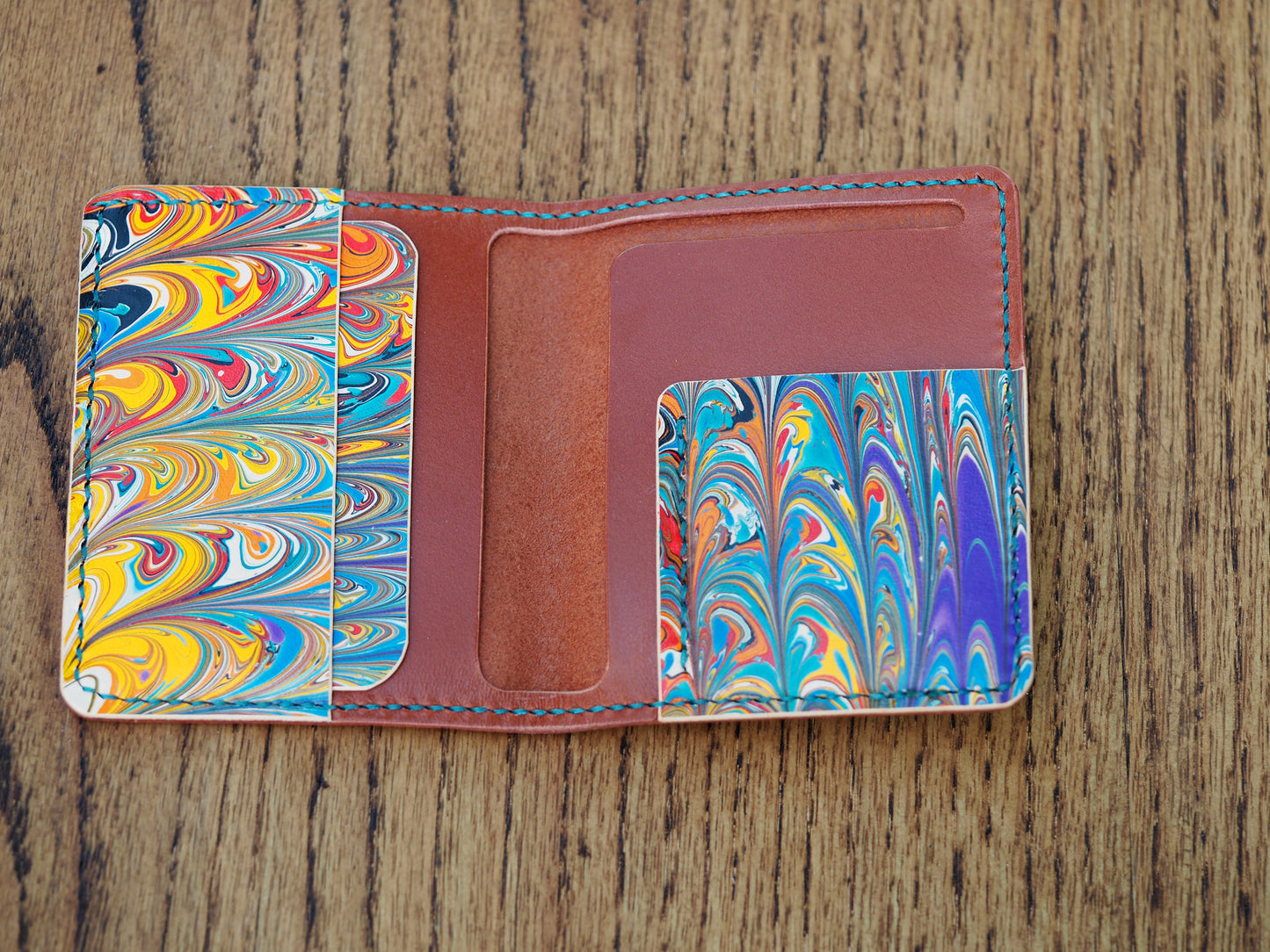 Tan & Marble BiFold Wallet