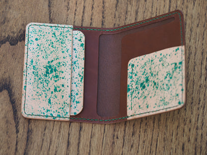 Brown & Green Splatter BiFold Wallet