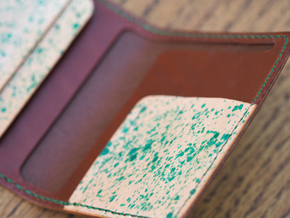 Brown & Green Splatter BiFold Wallet