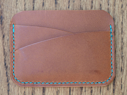 Tan on Sky Blue Two Horizons Wallet